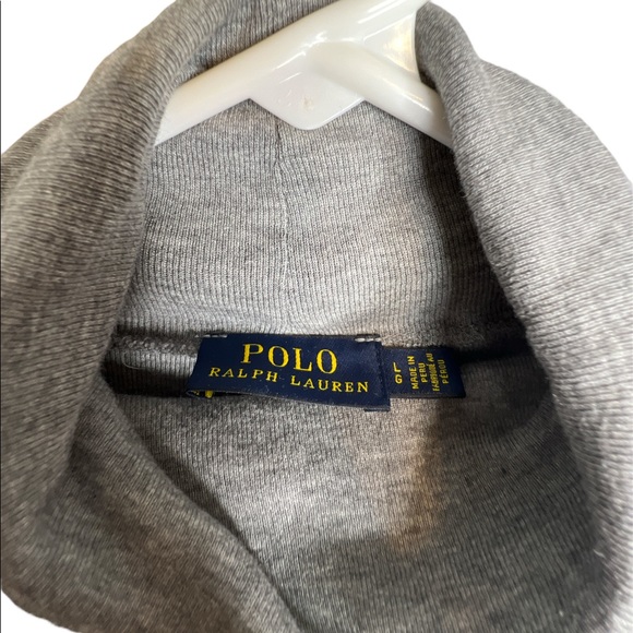 A26 Polo Ralph Lauren Heather Grey Turtleneck Top - Picture 4 of 6